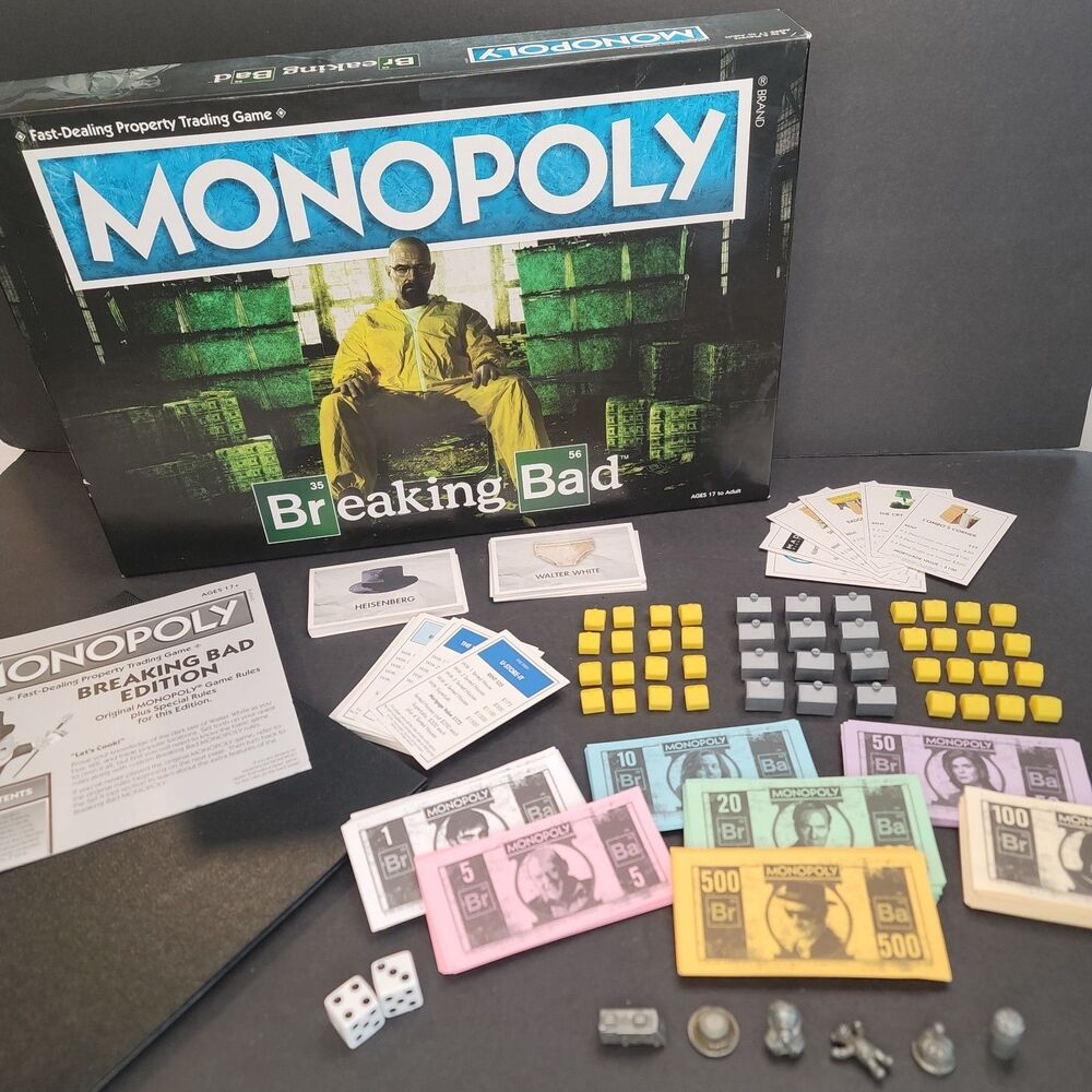 Breaking Bad Monopoly Board Game 100% Complete 2020 USAopoly Collector Edition M